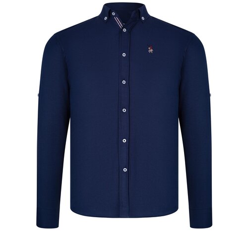 Dewberry G674 MEN'S SHIRT-PLAIN NAVY BLUE Cijene