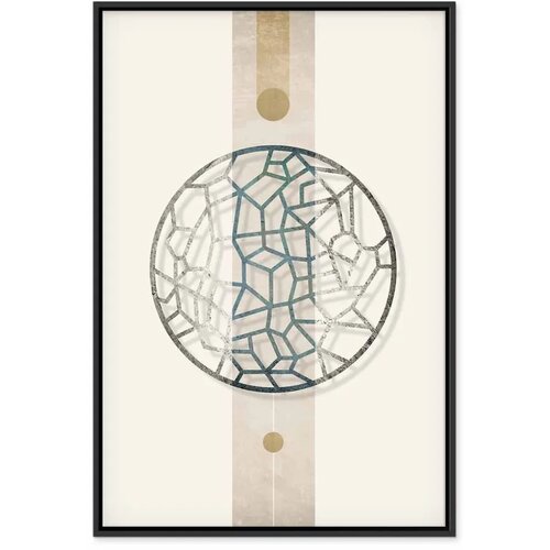  Slika - Circle with Artistic Details (1-part) - Abstract Shape 40x60 Cene