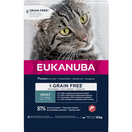 Eukanuba Adult Grain Free z lososom - Varčno pakiranje: 2 x 10 kg