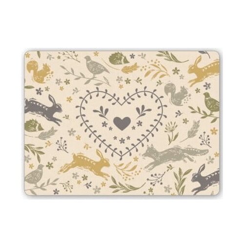 Cooksmart &amp;reg; set s 4 plutana podmetača Woodland, 29 x 21,5 cm Slike