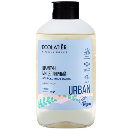 ECOLATIER Urban - Micelarni &amp;scaron;ampon za sve tipove kose KOKOS &amp;amp; DUD 600ml Slike