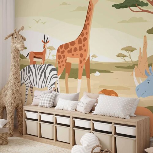  Foto tapeta - Animals From Jungle Vector Illustration 450x315 Vodootporna Cene
