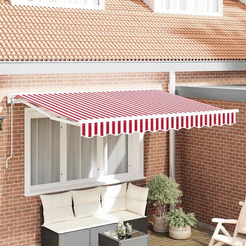 vidaXL Okvir tende Crvena i bijela 250 x 200 cm Cijene
