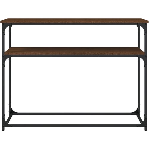  Konzolni stol boja hrasta 100 x 35,5 x 75 cm konstruirano drvo Smeđa Slike