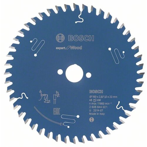 Bosch List kružne testere Expert for Wood 160x20x2.6;1.6x48 T Slike