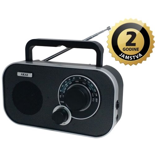 Akai radio FM, AM, analogna skala, AC, DC 4xAA baetrije, crni APR-5112 Cijene
