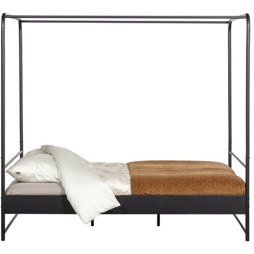 vtwonen črna kovinska zakonska postelja Bunk, 160 x 200 cm Cene