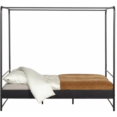 vtwonen črna kovinska zakonska postelja Bunk, 160 x 200 cm