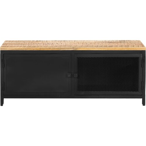 Maison Chic Klubska mizica - kavna mizica - Nizka mizica 90x50x37 cm trden robusten mangov les, (21754301) Cene
