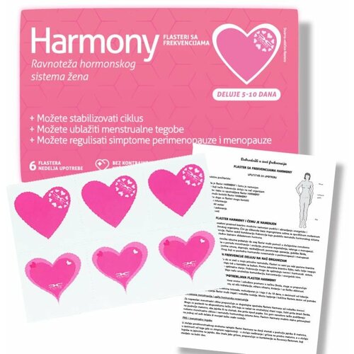 Biofield Care harmony flasteri sa frekvencijama za balans hormonskog sistema žena 6 komada Slike