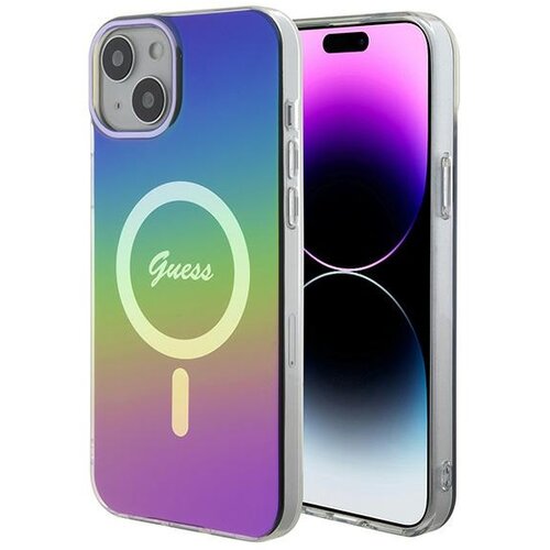 Guess HARDCASE OVITEK ZA IPHONE 15 PLUS 14 PLUS 6.7 ZA MAGSAFE RAINBOW IML, (21971591) Cene