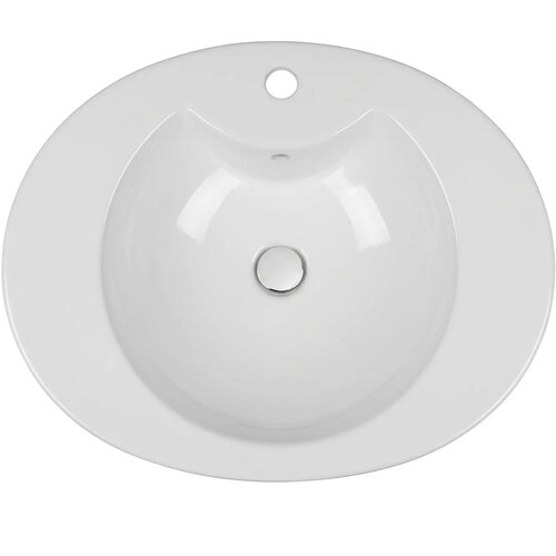  asimetrični ugradni lavabo bela 48cm x 65cm Slike