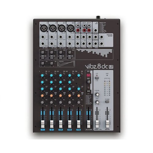 Ld Systems VIBZ 8 DC - 8 kanalna mešalna miza z DFX efekti in kompresorjem - - Audio-Kondric Cene