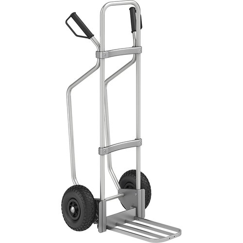 eurokraft pro aluminijast voziček za prevoz vreč, z drsnimi sanmi, nakladalna površina za pakete šxg 430 x 250 mm, aluminij, kolesa z zračnico Cene