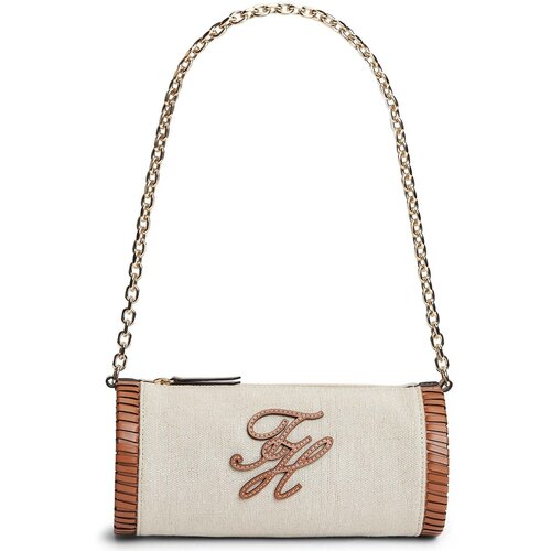 Tommy Hilfiger Torbice za na ramo Th Elev Summ Chain Bag Canvas Bež Slike