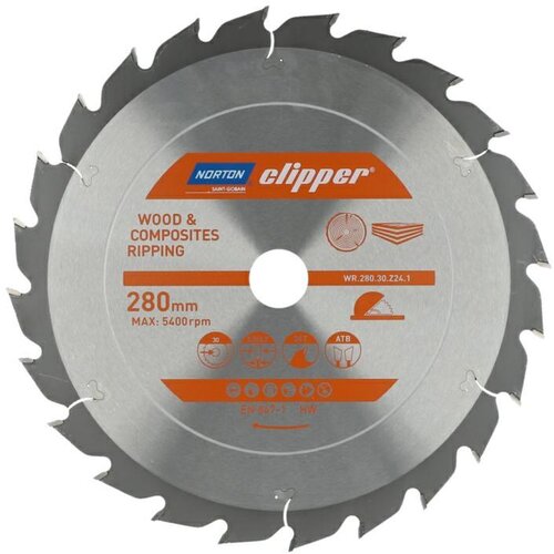  NORTON PIŁA TARCZOWA 280mm x 30mm x 24z DREWNO I KOMPOZYTY ATB (3,2 /2,2) Cijene