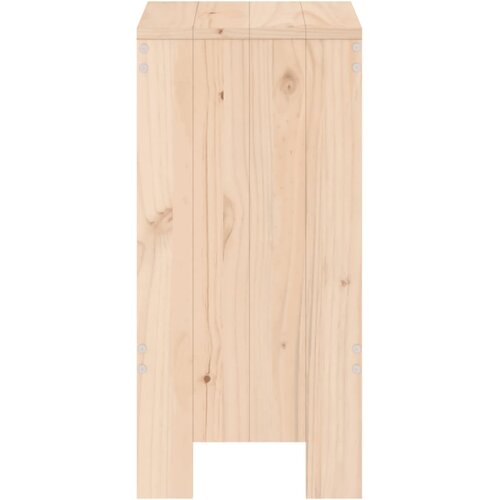  Barski stolci 2 kom 40 x 36 x 75 cm od masivne borovine Slike