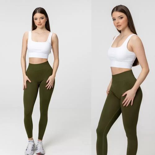 Ring Flow Seamless helanke Deep Olive-XL Slike