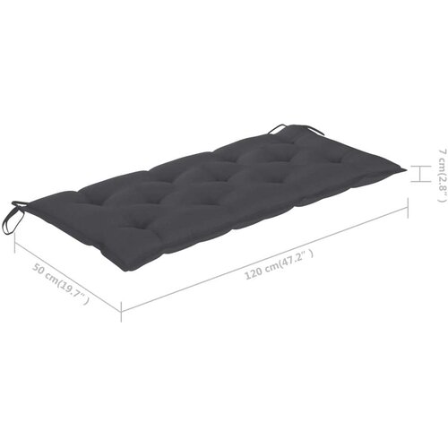  Klupa s jastukom 120 cm od bambusa Slike
