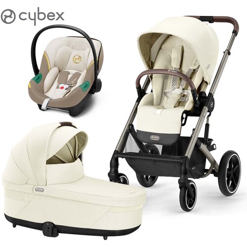 Cybex Gold® otroški voziček 3v1 balios™ s lux seashell beige (taupe frame) + aton™ s2 seashell beige Cene