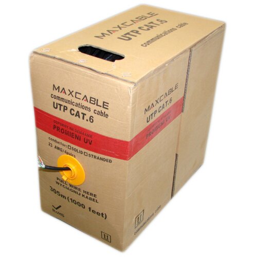 MaxCable kabl utp cat. 6 cu uv crni 305m Slike