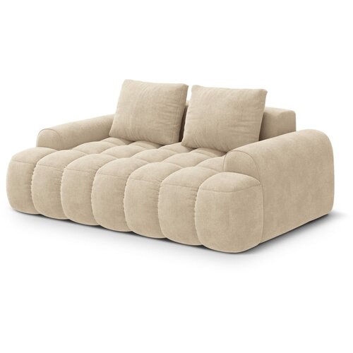 Cosmopolitan Design Bež žametna sedežna garnitura 175 cm Linz &amp;ndash; Slike