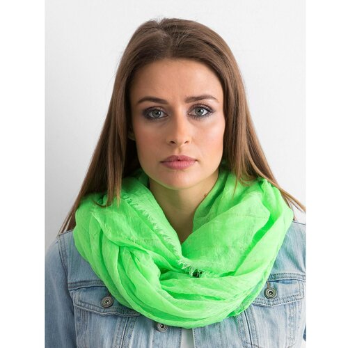 Fashion Hunters ženska marama with shiny thread, fluo green Cene