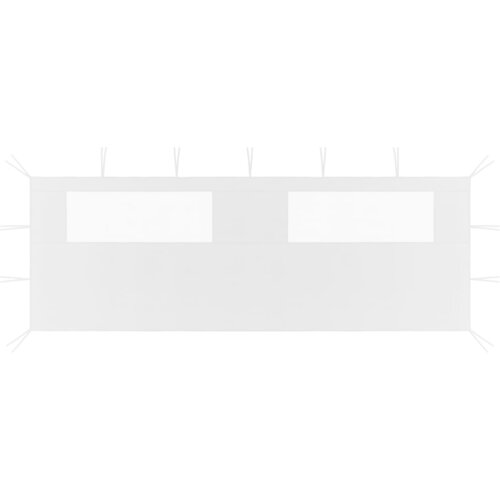 VidaXL 3070416 Gazebo Sidewall with Windows 6x2 m White (315305) Slike