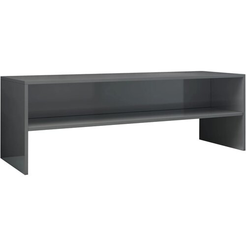 Maison Chic TV omarica - TV stojalo - Televizijska omarica visok sijaj siva 120x40x40 cm iverna plo&amp;scaron;ča, (21699635) Slike