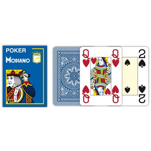 Modiano karte poker 4 jumbo blue Slike