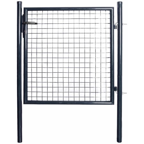  Vrtna vrata od mrežastog čelika 100x100 cm, siva Cijene