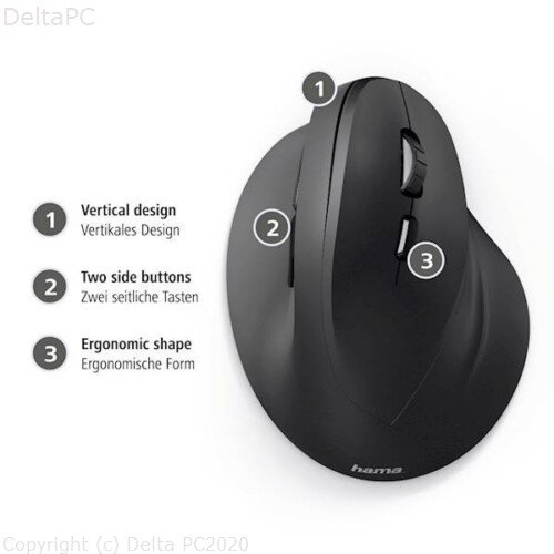  Mis HAMA EMW-500 ergonomski wireless opticki Cijene