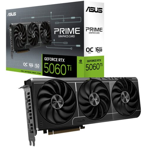 Asus VGA PRIME-RTX5060TI-O16G16GB GDDR7, 128-bit3x DP, 1x HDMI Cijene