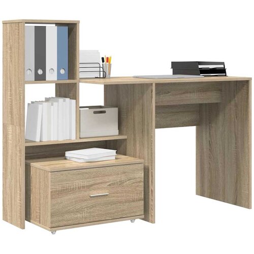  Stol Sonoma hrast 131,5 x 50 x 106,5 cm Konstruirano drvo Slike