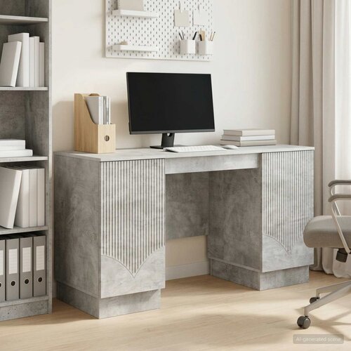  Stol Betonska siva 142,5 x 50 x 75 cm Konstruirano drvo Cijene