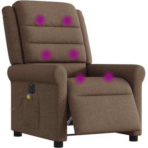 Maison Chic Električni masažni naslanjač - Relax naslanjač rjavo blago, (22042548) Cene