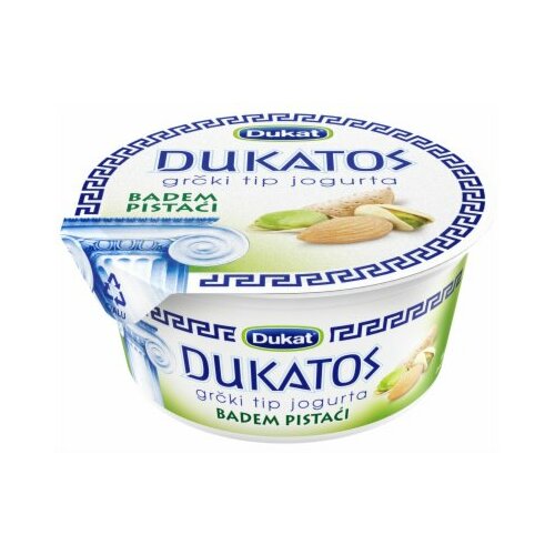 Dukat Dukatos grčki tip jogurta badem, pistaći 150g čaša Slike