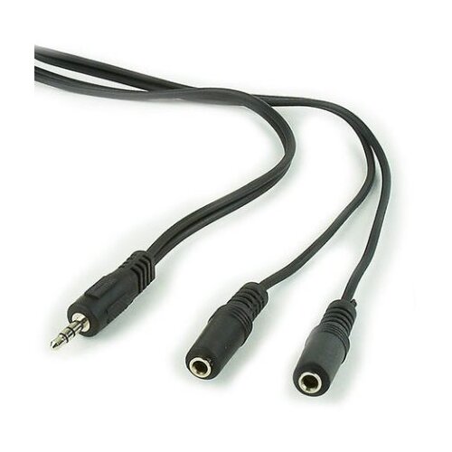 Audio kabl spliter, 3,5mm stereo to 2×3,5mm stereo, 5m, GEMBIRD CCA-415, black Cijene