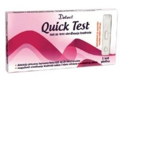 Detect Test pločica za utvrđivanje trudnoće Quick Cene