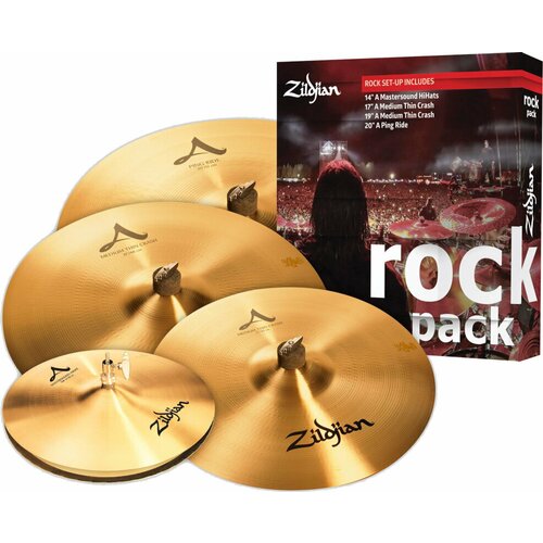 Zildjian A0801R A Rock Pack 14/17/19/20 Činelski set Slike