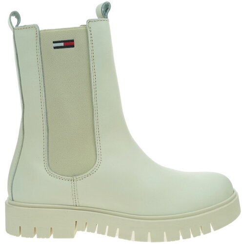Tommy Hilfiger Gležnjarji Tommy Jeans Long Chelsea Boot Bela Cene