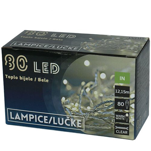  Novogodišnje lampice LED bele 80 komada B-O 52-104000 Cene