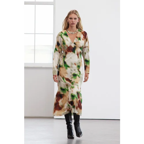 Trendyol Limited Edition Multicolored A-Line Floral Midi Woven Dress