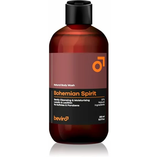 Beviro Natural Body Wash Bohemian Spirit gel za tuširanje za muškarce 250 ml
