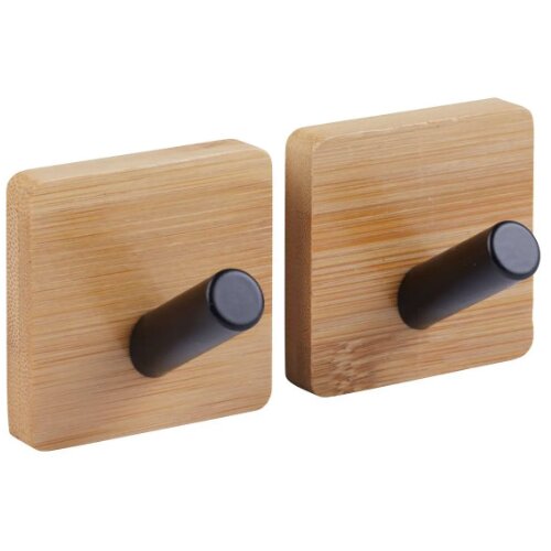 Five Set 2 kukice Stiky samolepljive bambus metal crna (209302) Cene