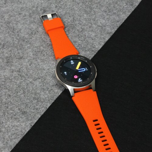 narukvica relief za smart watch 22mm narandzasta Slike