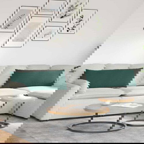 vidaXL jastučići za sofu 2 pcs tamnozelena 120 x 40 cm kordura tekstil Cijene