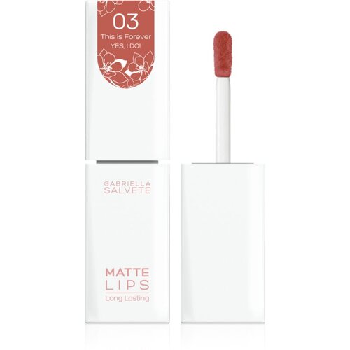 Gabriella Salvete yes, i do! matte lips šminka z mat učinkom tekoče rdečilo za ustnice šminka 45 ml odtenek 03 this is forever za ženske Cene