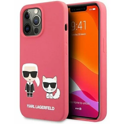Karl Lagerfeld Klhcp13xsskcp za iphone 13 pro max pink silikonska zaščita - full bodies