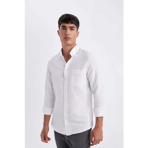 Defacto Men's Shirt White T2066az/wt34